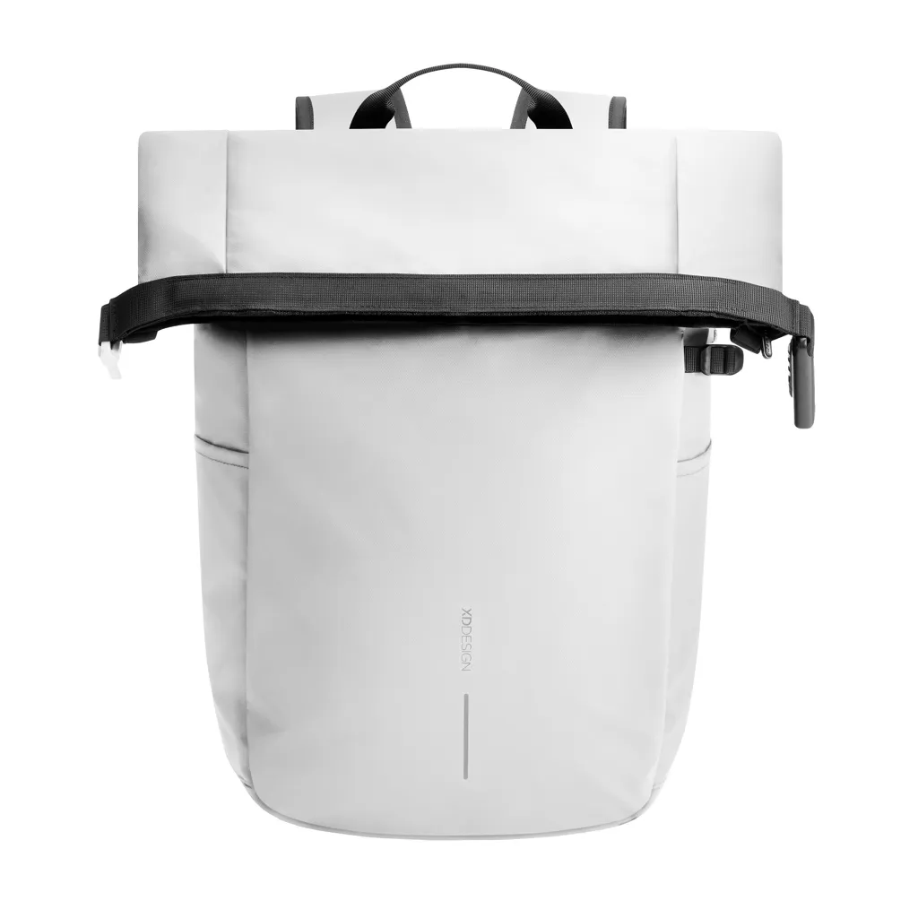 Urban wasserabweisender Anti-Diebstahl Rucksack, off white – Bild 8