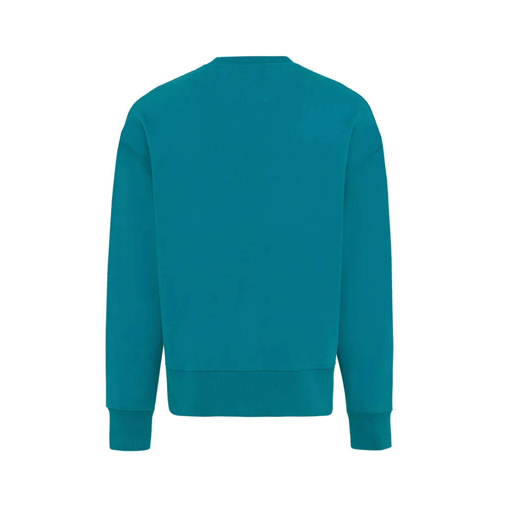 IQONIQ Kruger Relax-Rundhals-Sweater aus recycelt. Baumwolle, verdigris – Bild 2
