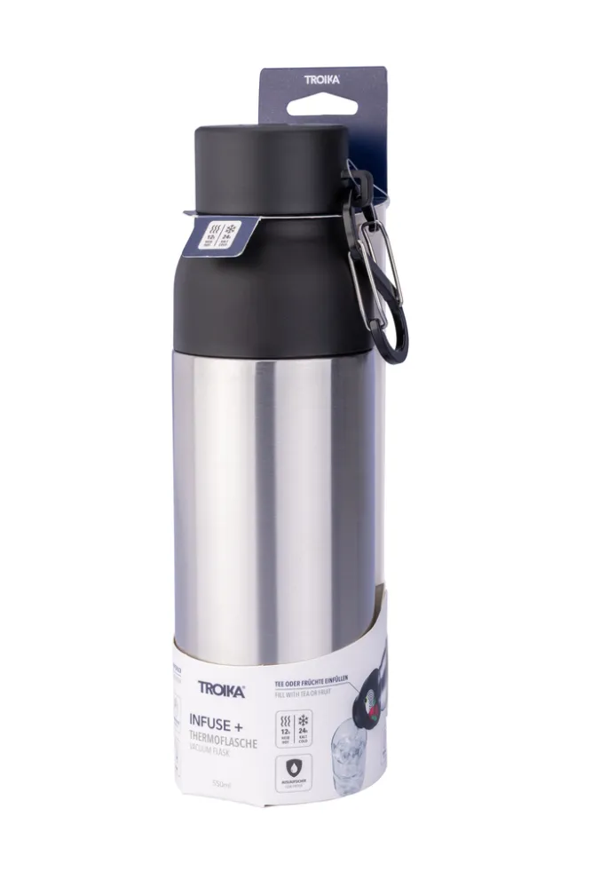 Thermoflasche INFUSE+ schwarz/silberfarben, schwarz/silberfarben – Bild 8