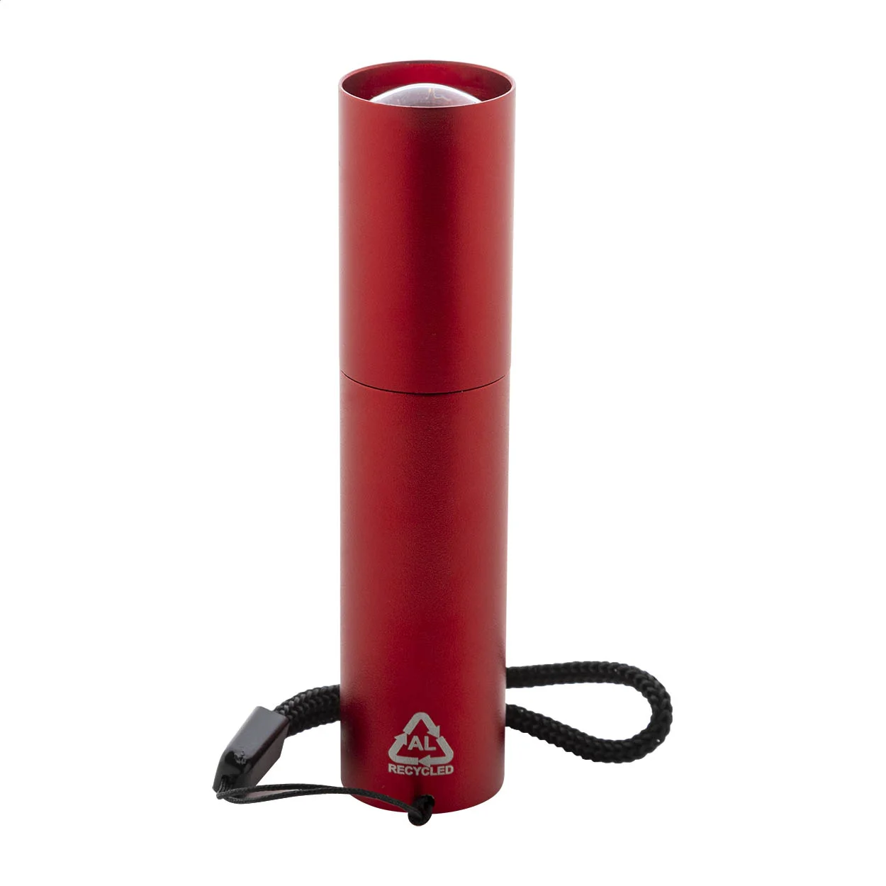 wiederaufladbare Taschenlampe aus recyceltem Aluminium Chargelight Tone, rot – Bild 6