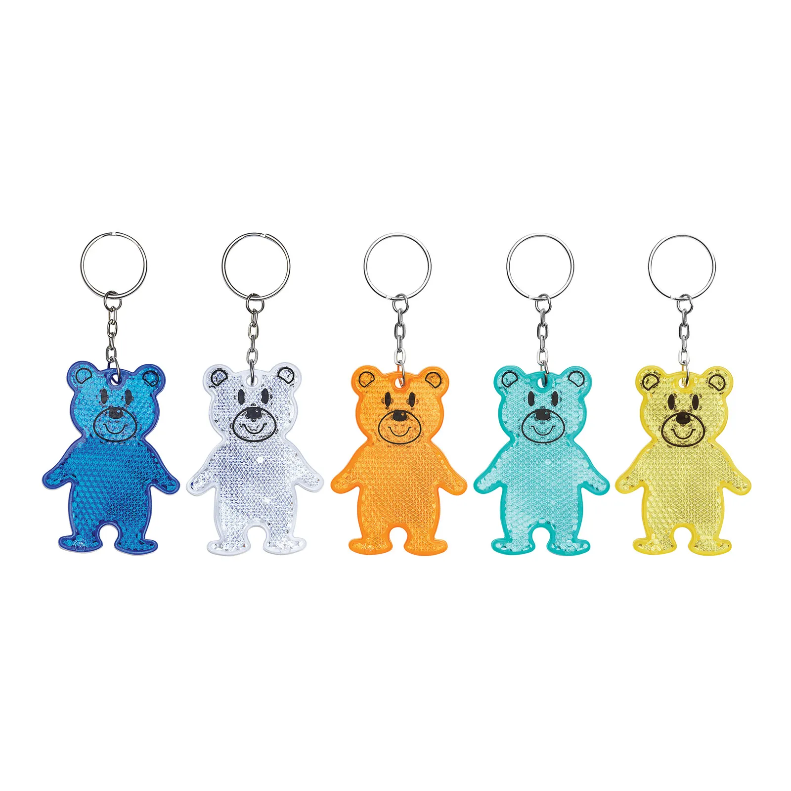TEDDY - Reflektierender Schlüsselanhänger, türkis – Bild 4