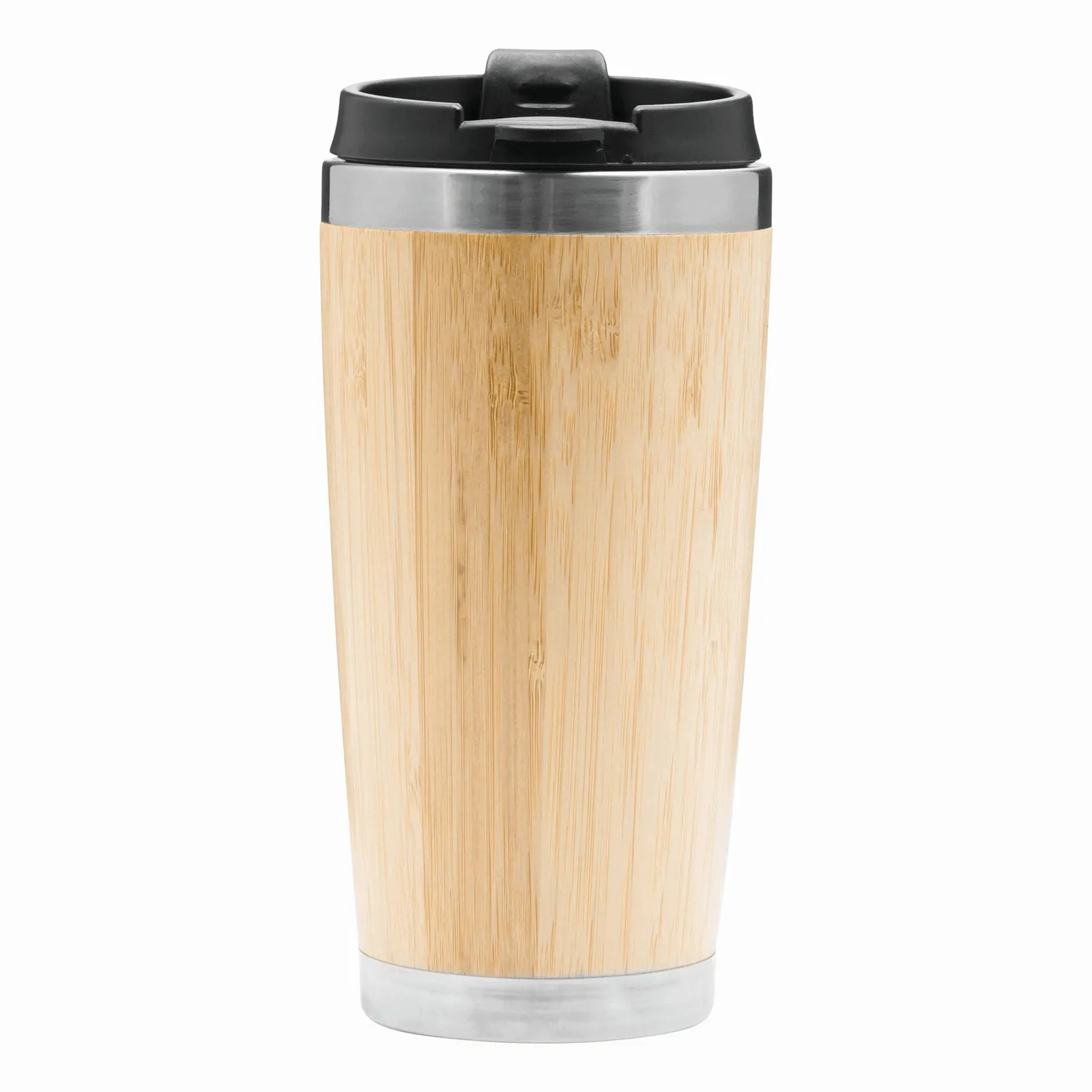 TAKE BAMBOO - Isolierbecher braun, schwarz, silber, braun, schwarz – Bild 4