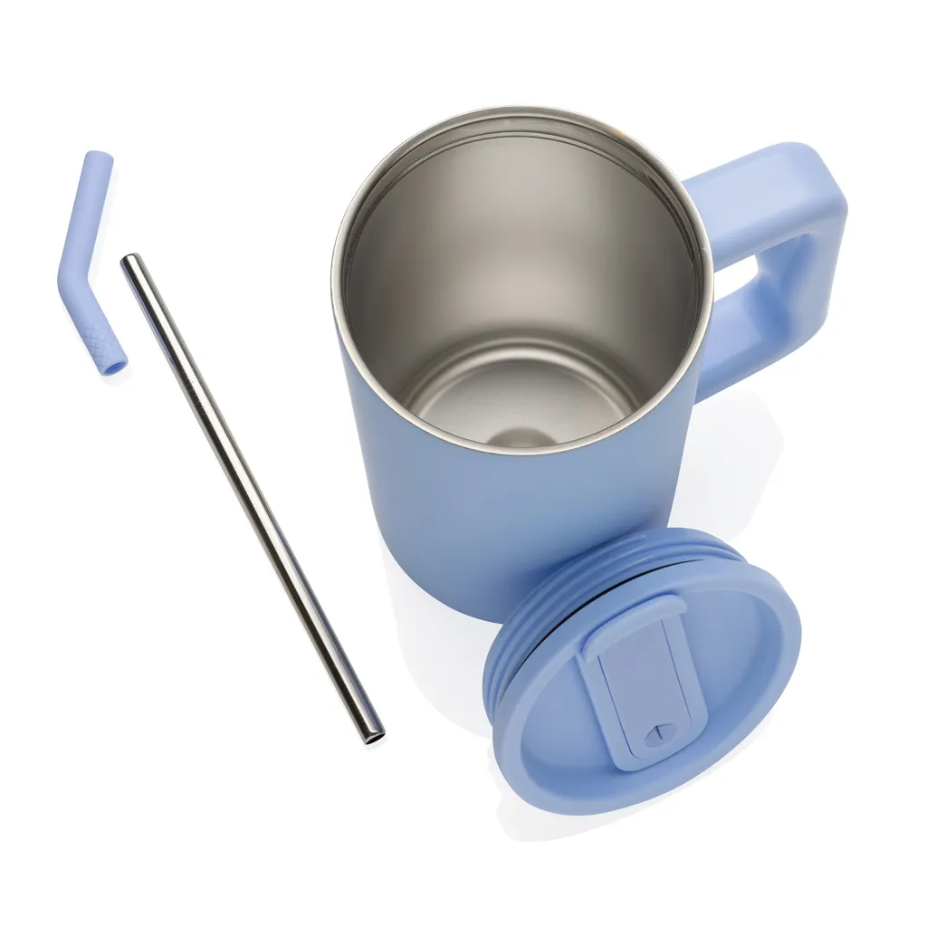 Cube Becher aus RCS recyceltem Stahl 800ml, hellblau – Bild 9