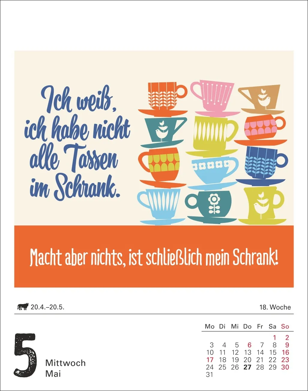 Lange Rede kurzer Gin Tagesabreißkalender 2027 – Bild 5