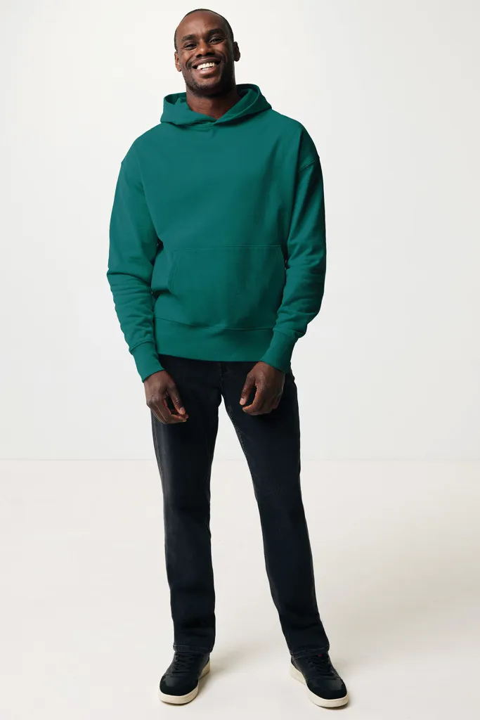 IQONIQ Yoho Relax-Hoodie aus recycelter Baumwolle, verdigris – Bild 4