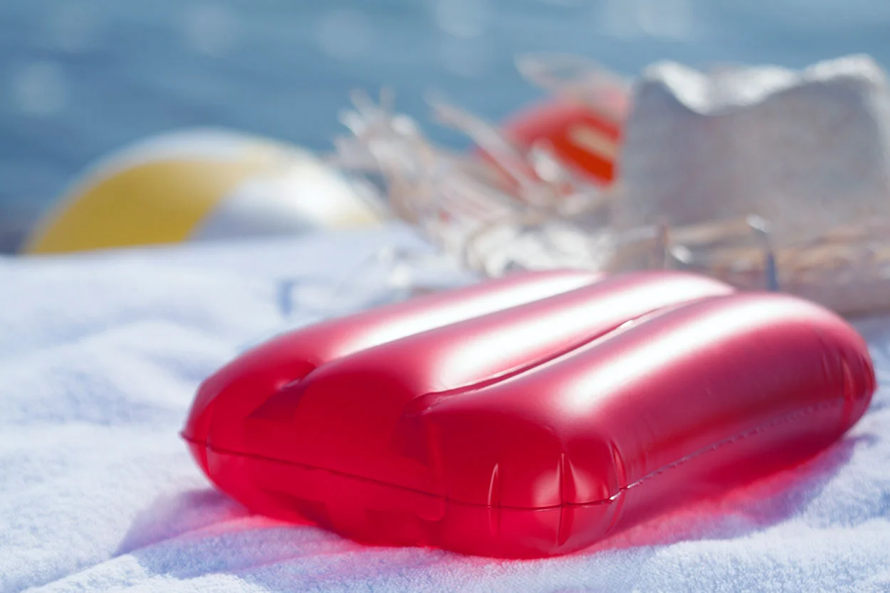 Strandkissen Sunshine, rot – Bild 2