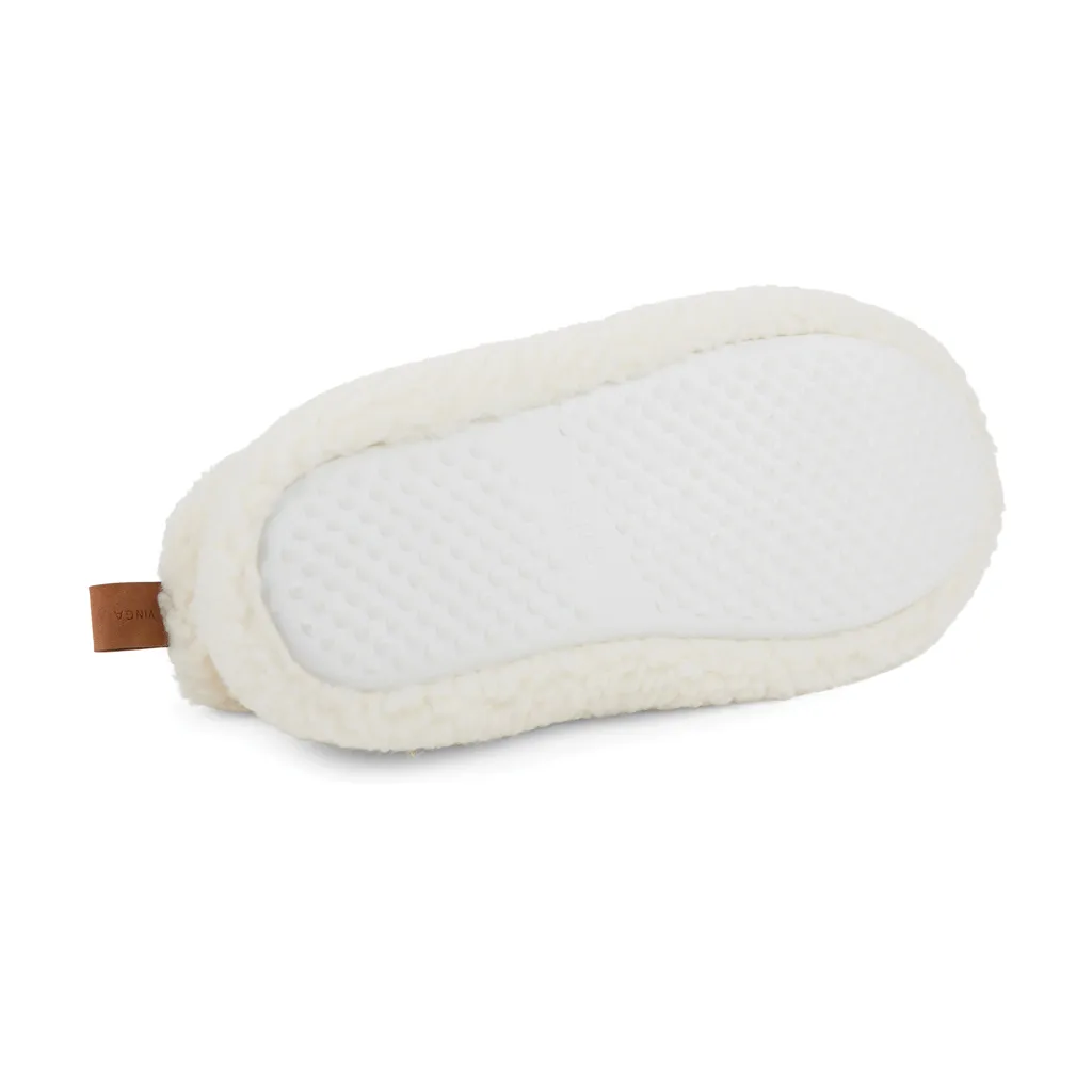 VINGA Santos kuschelige Hausschuhe aus RCS recyceltem PET, off white – Bild 3