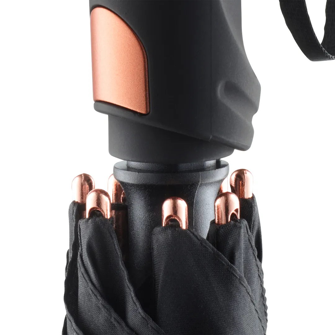 AC-Alu-Gästeschirm FARE® Precious, schwarz/kupfer – Bild 5