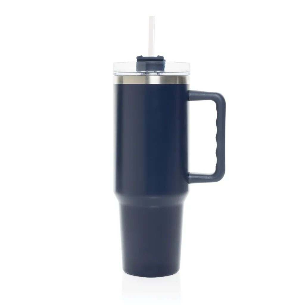 Peakflow Becher aus RCS recyceltem Stainless Steel 1200ml, navy blau – Bild 3
