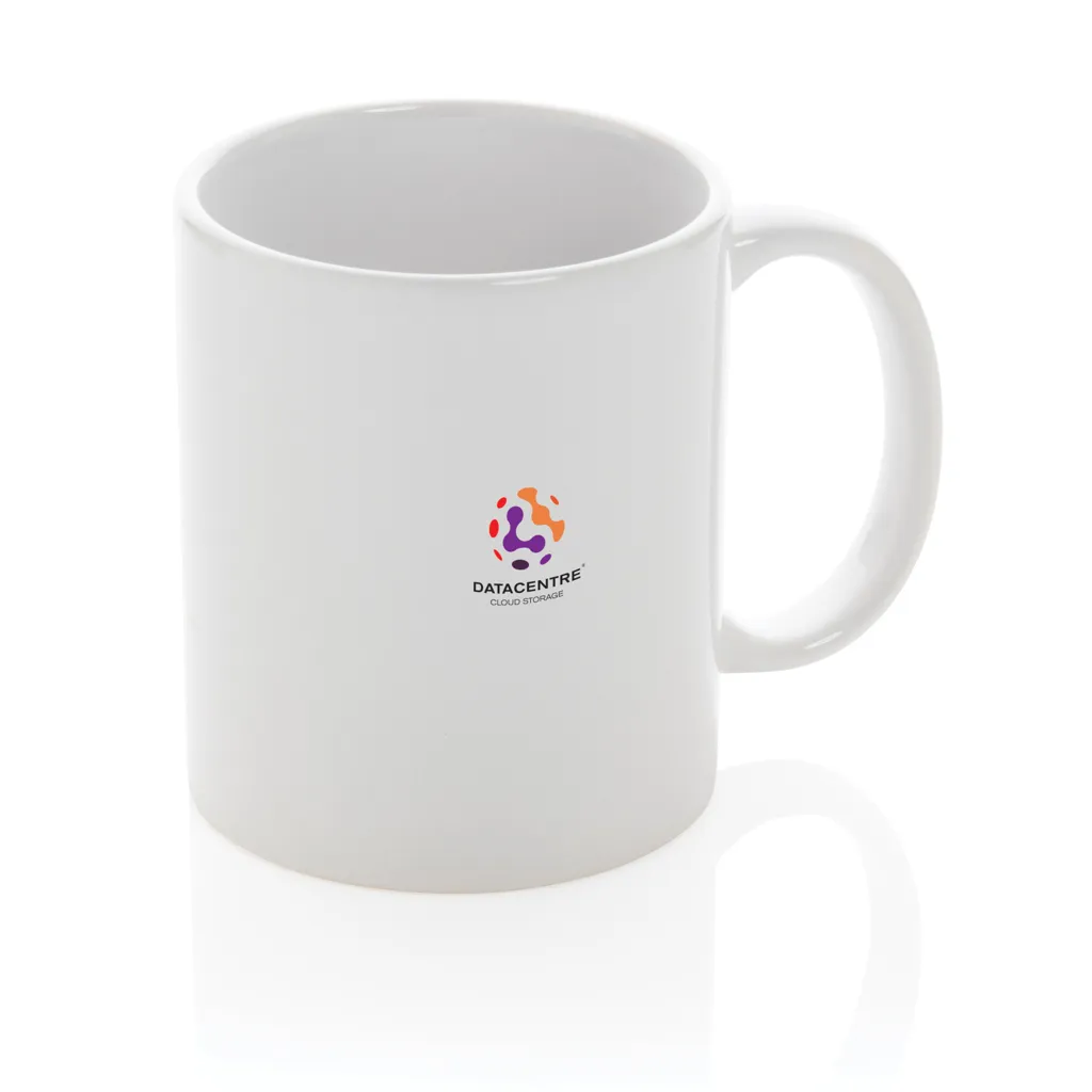 Basic Keramiktasse, 350ml, weiß – Bild 2