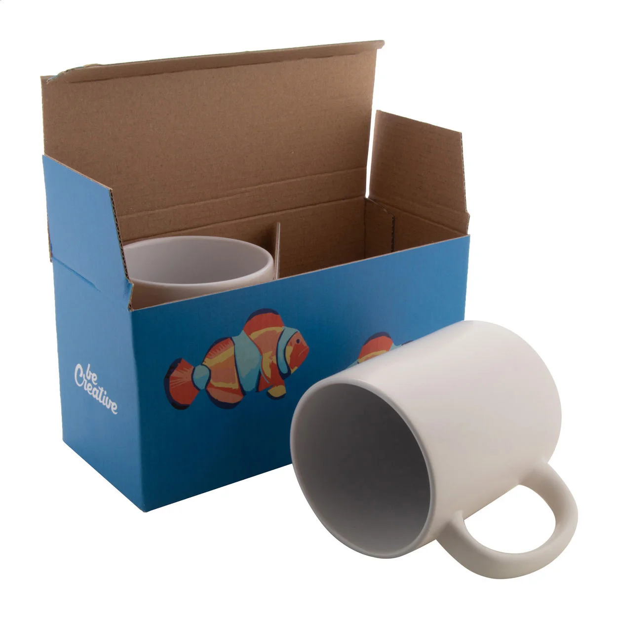 Individuelle Doppel-Tassenbox CreaBox Mug Double, weiß – Bild 5