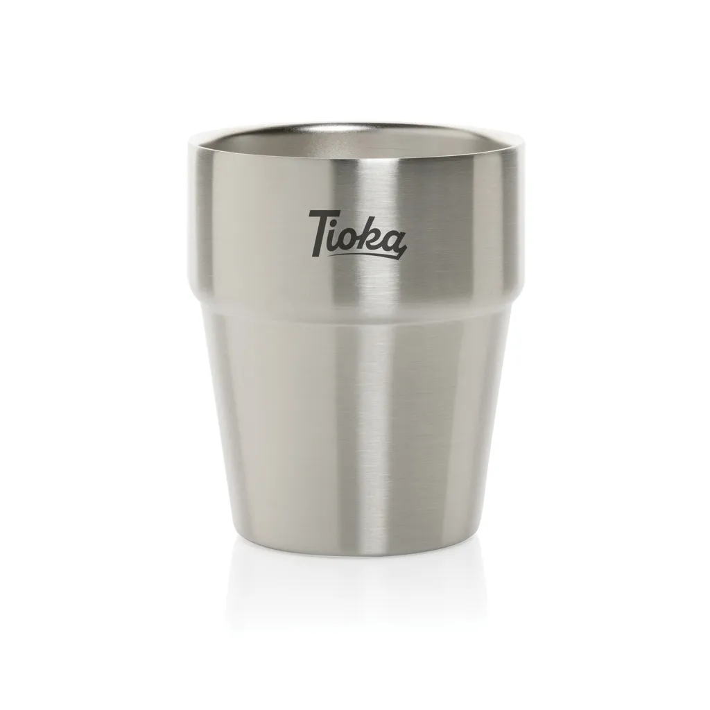 Clark Doppelwandige RCS Kaffeetasse 300ml, silber – Bild 3