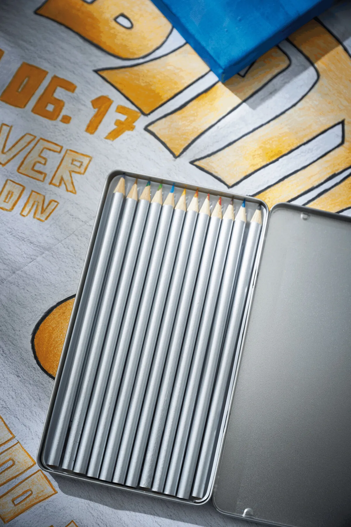 SILVERSTAR - Lange Buntstifte silber, silber – Bild 5