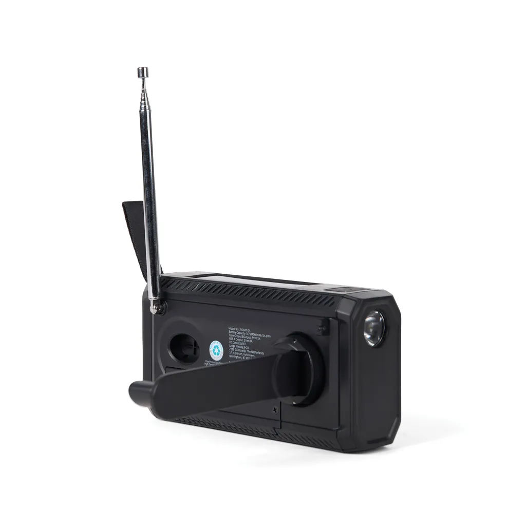 Nordic Drift Titan IPX4 multifunktionales Radio 4000mAh, schwarz – Bild 4