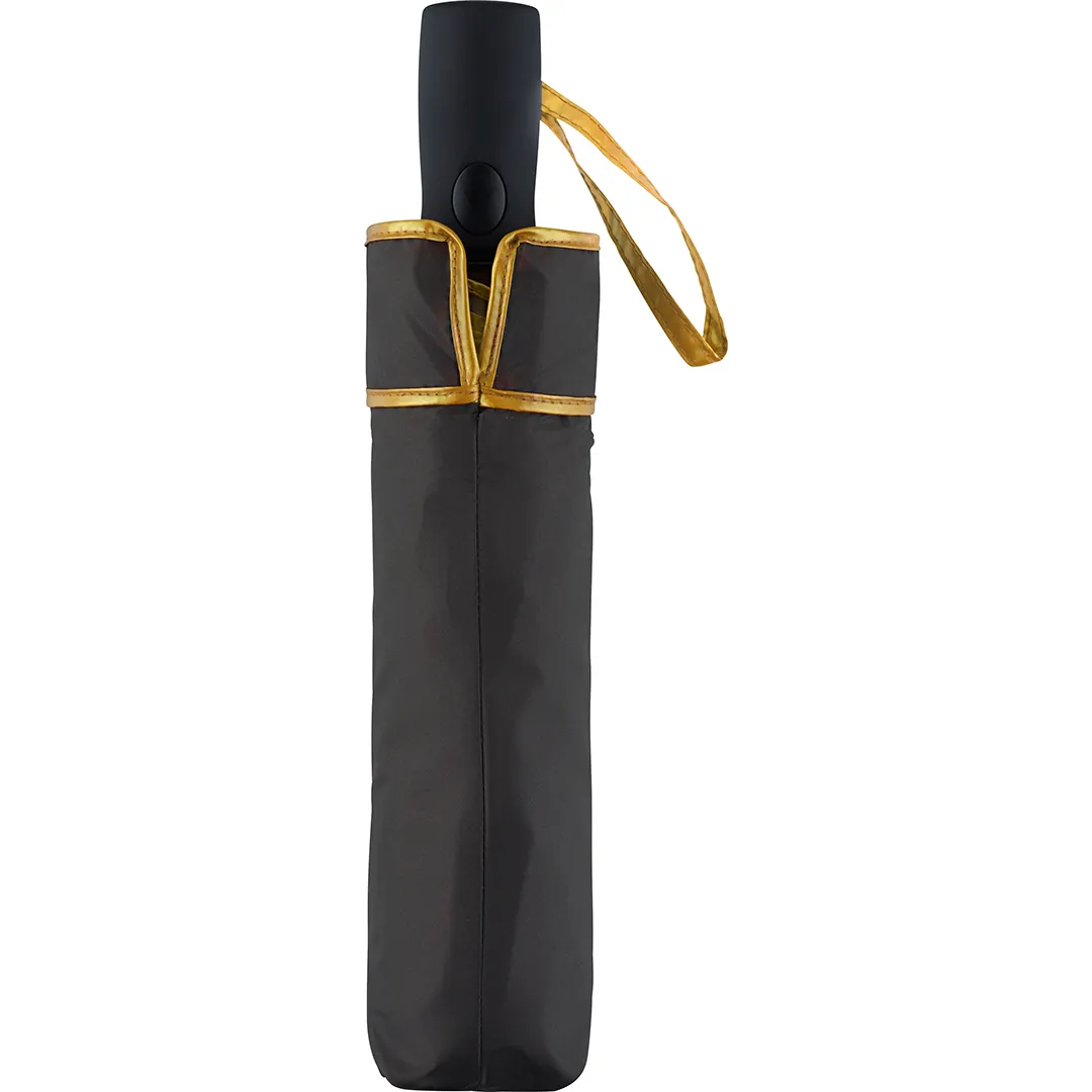AC-Taschenschirm FARE® Doubleface, schwarz/gold – Bild 3