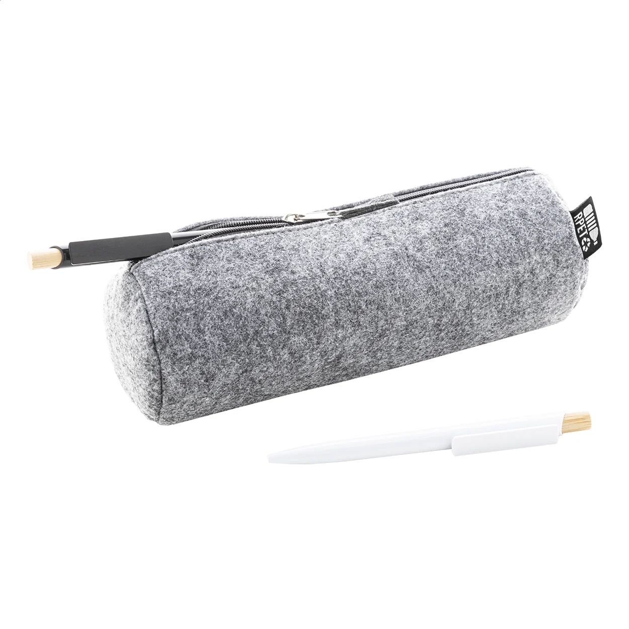 RPET Stiftemäppchen Refelt Draw, grau – Bild 3