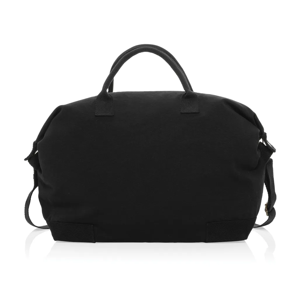 Kezar AWARE™ 500g/m² Wochenendtasche aus recyceltem Canvas, schwarz – Bild 3