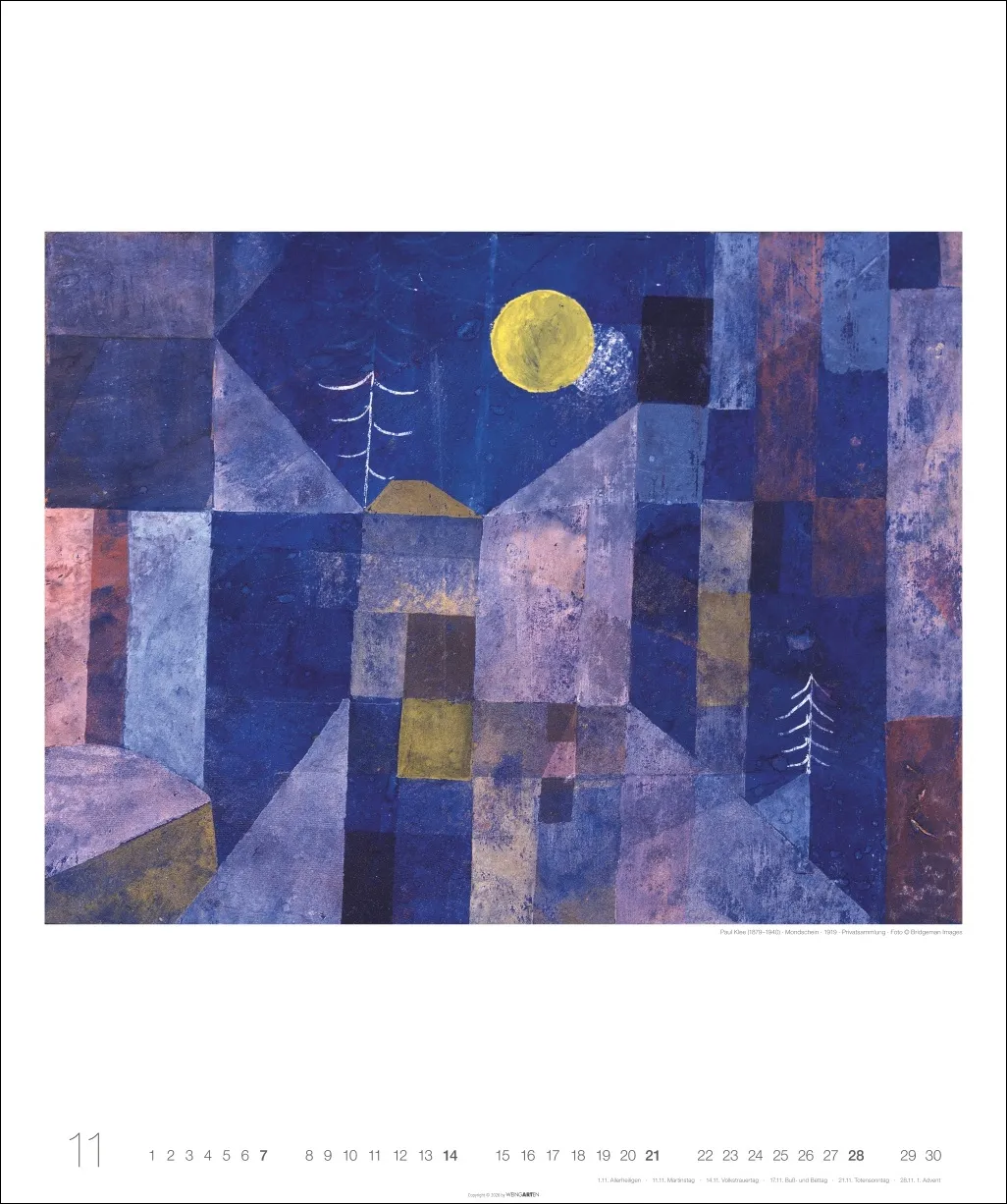 Kunst in Blau Edition Wandkalender 2027 – Bild 12