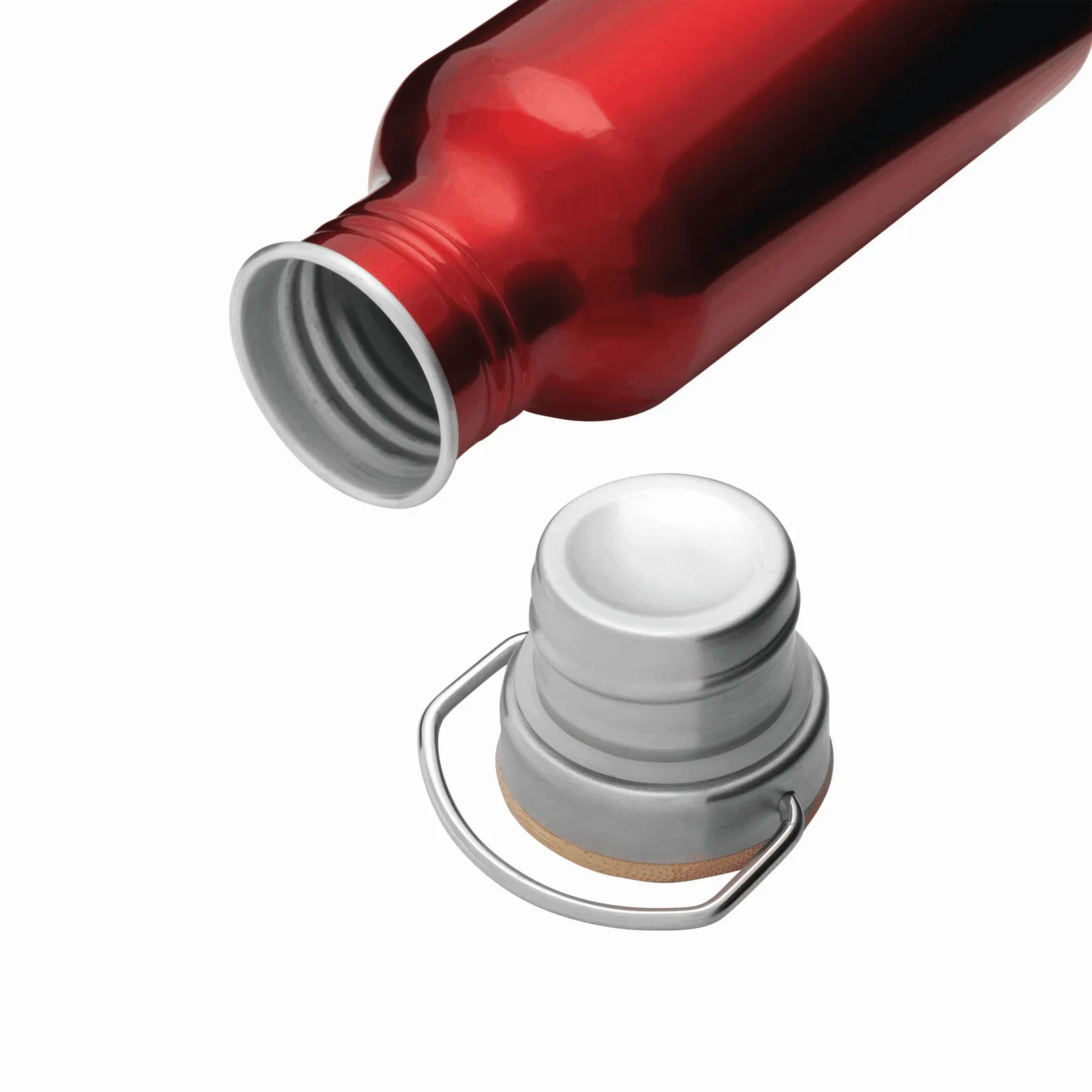 MECOZI TRANSIT - Aluminium Trinkflasche, rot – Bild 8