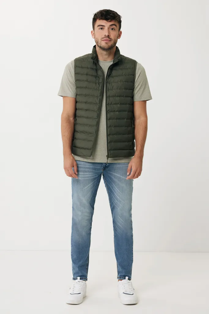IQONIQ Meru Herren Bodywarmer aus recyceltem Polyester, khaki – Bild 4