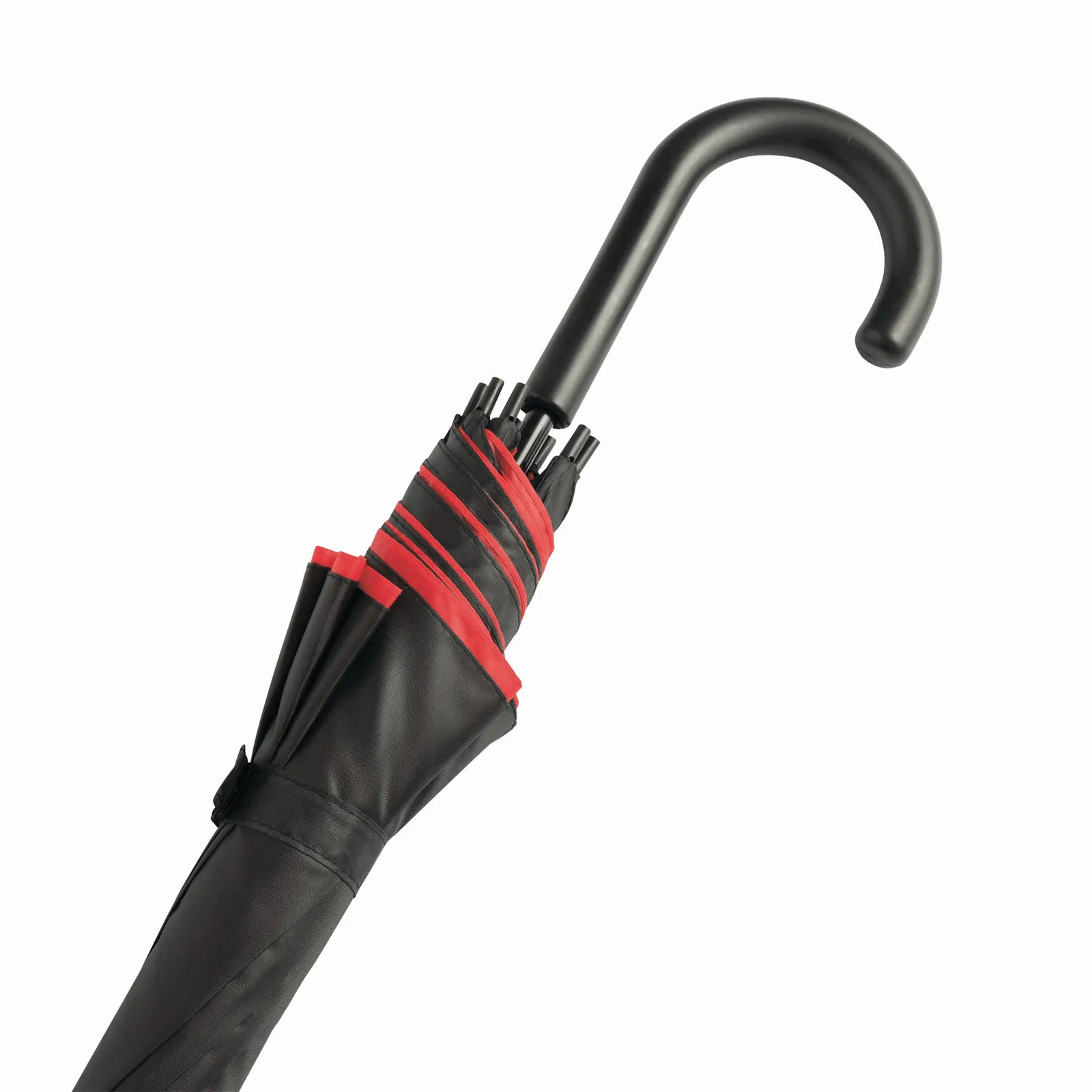 DOUBLY Umbrella, Automatik-Stockschirm, rot, schwarz – Bild 6