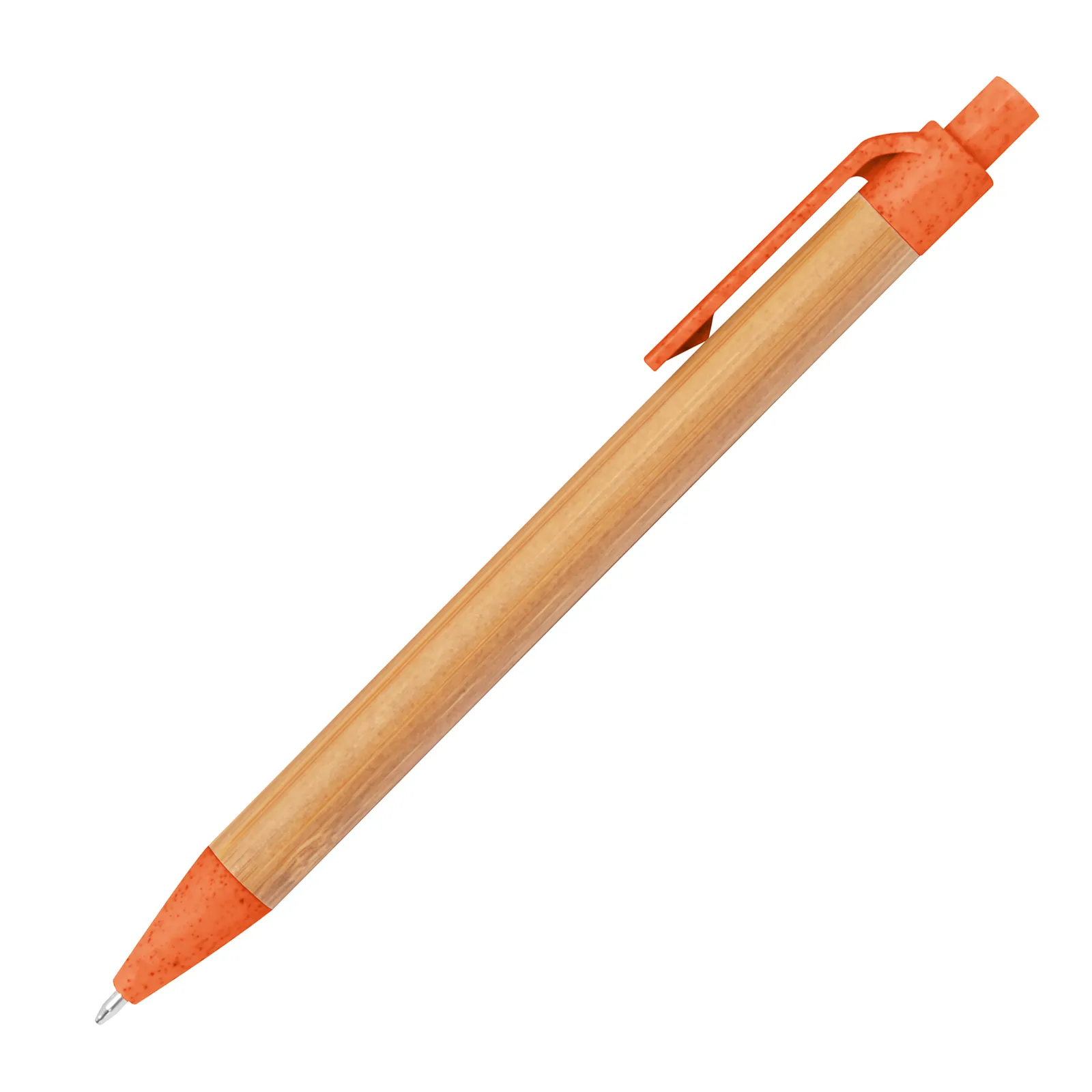 Bambus Kugelschreiber Halle, orange – Bild 2