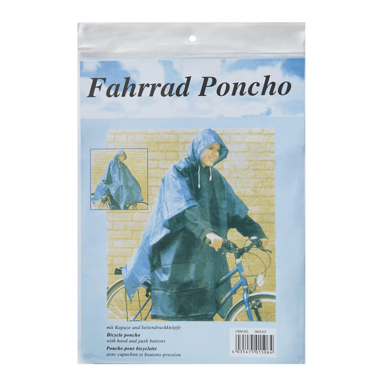 KEEP DRY - Fahrradponcho blau, blau – Bild 3