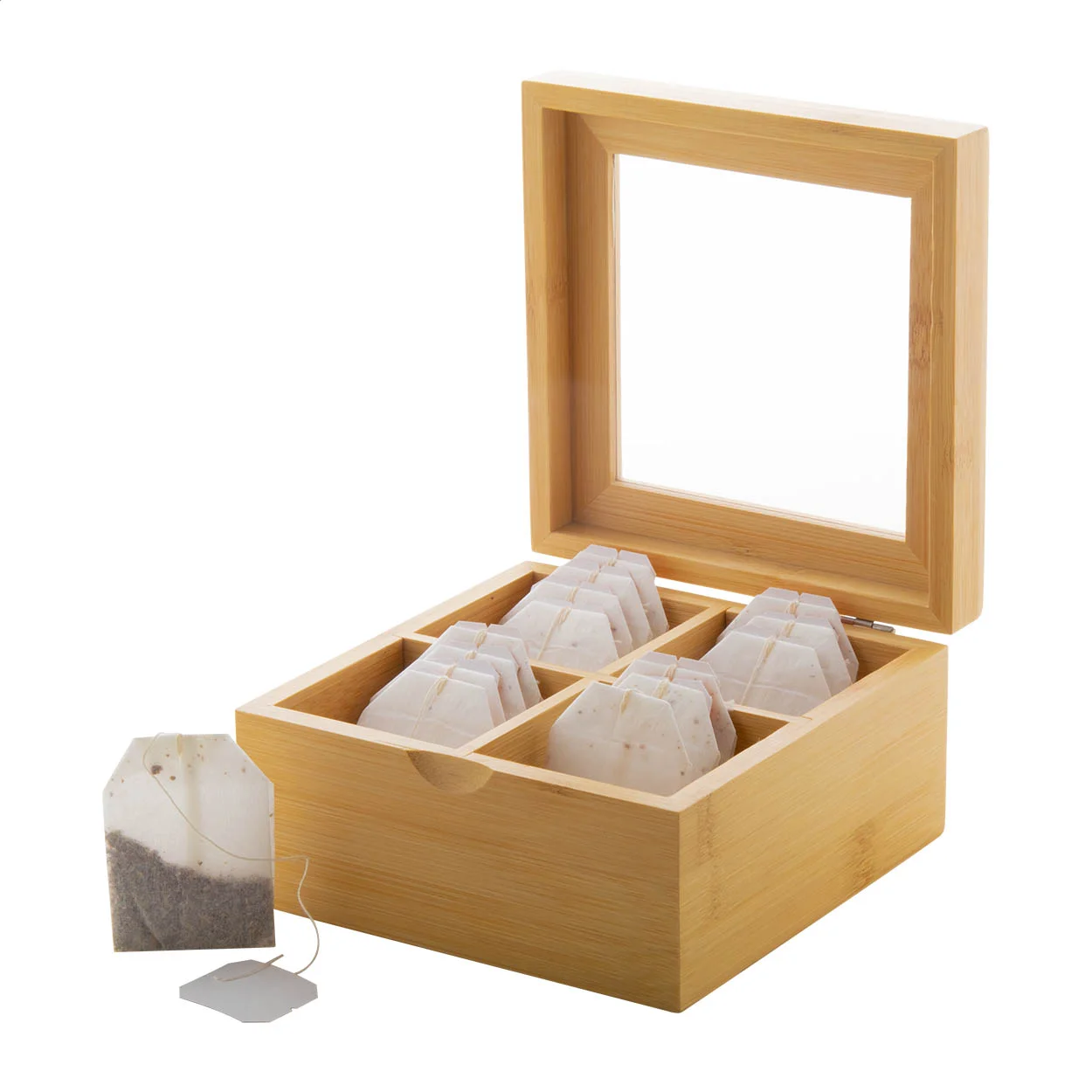 Bambus-Teebox Bancha, natur – Bild 4