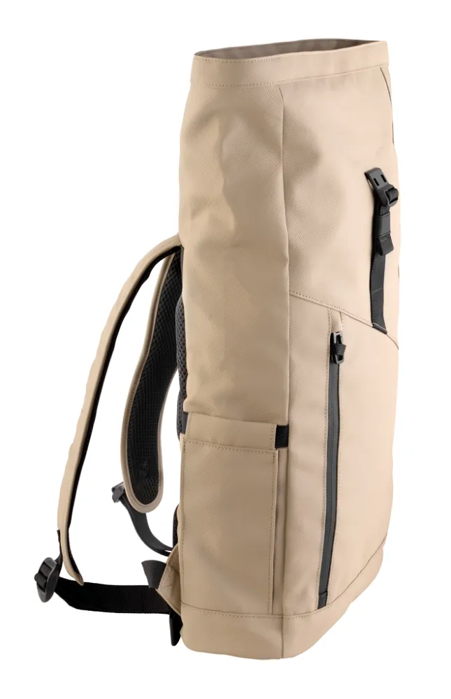 Roll Top Rucksack URBAN SAND ROLL TOP COMPACT, sandfarben/schwarz – Bild 5