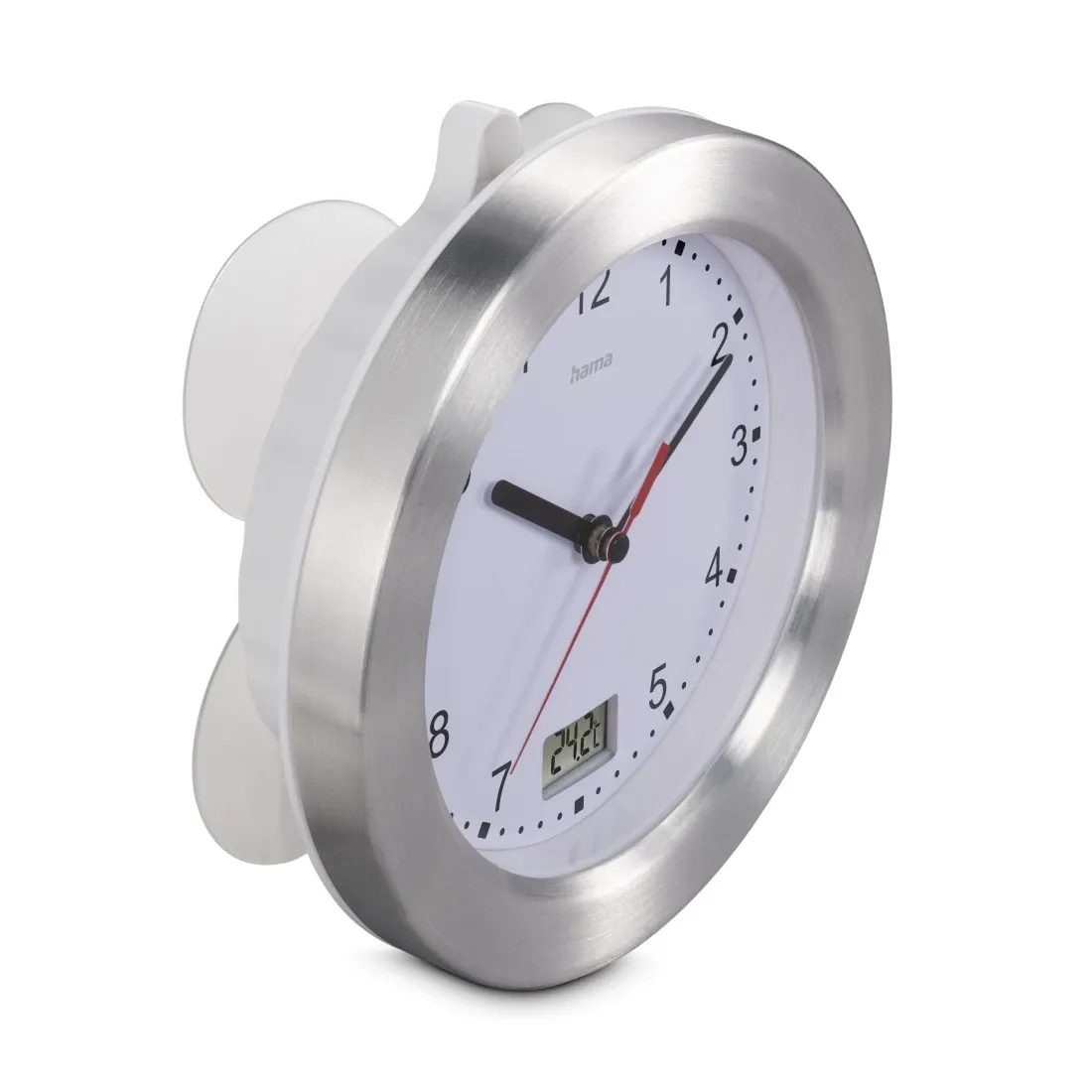 Hama "Mauritius" Wanduhr, Silber – Bild 2