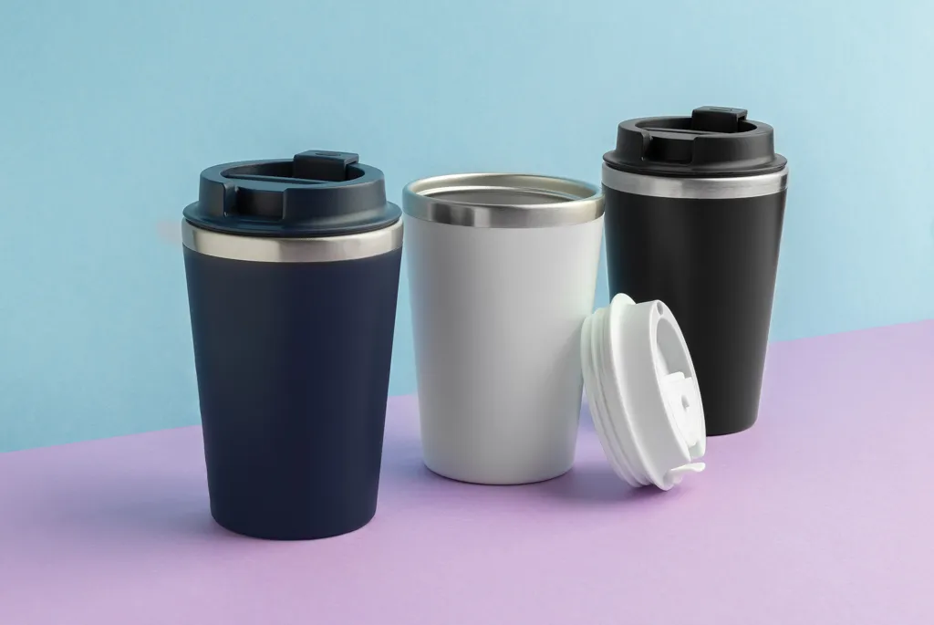Java 350ml RCS recycelter doppelwandiger Becher, schwarz – Bild 5