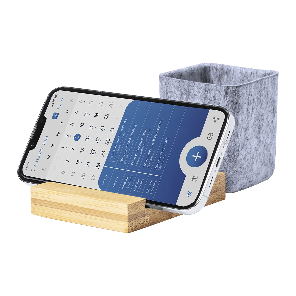 Schreibtisch-Organizer Hocora, natur, grau – Bild 3