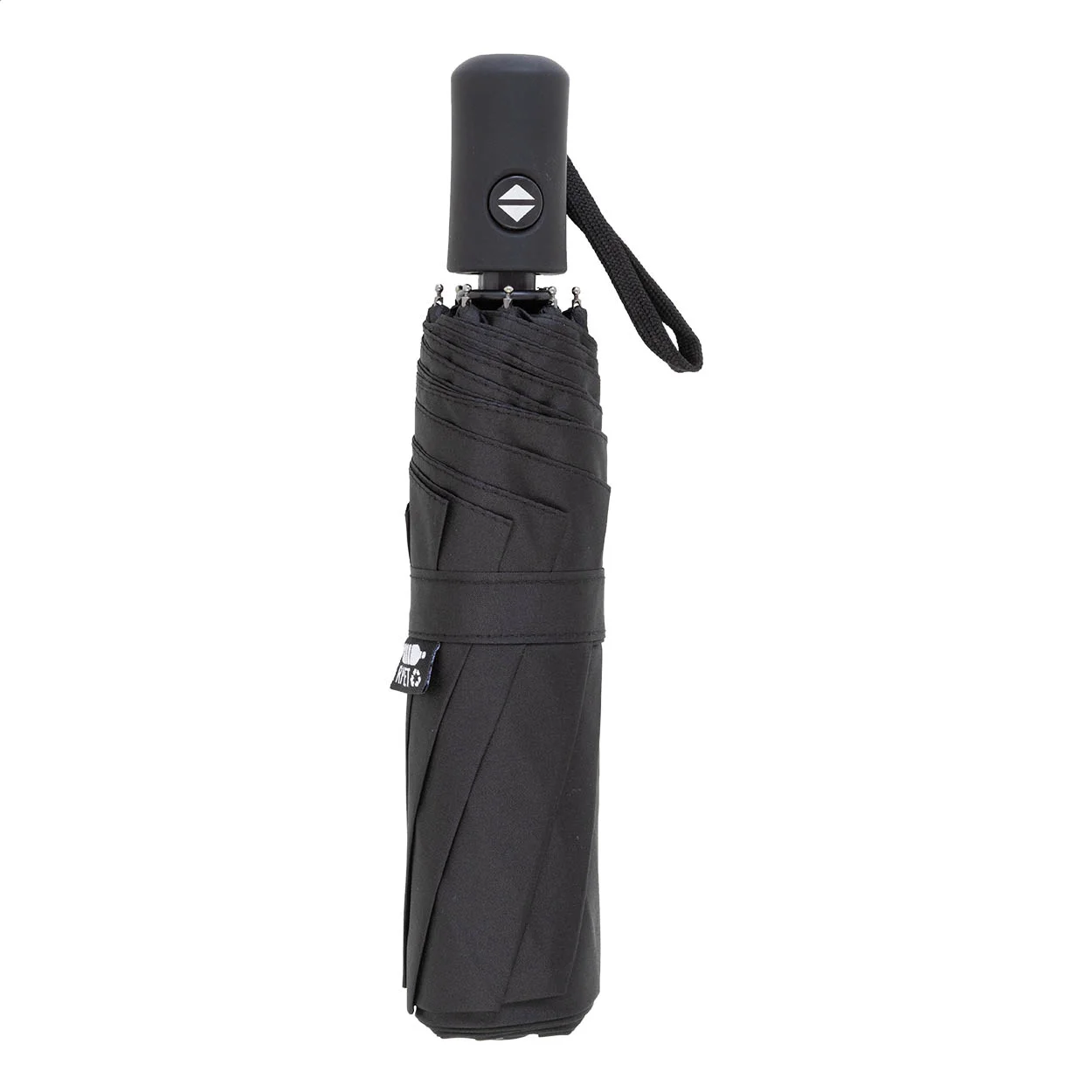 RPET-Taschenschirm Folcomp, schwarz – Bild 4