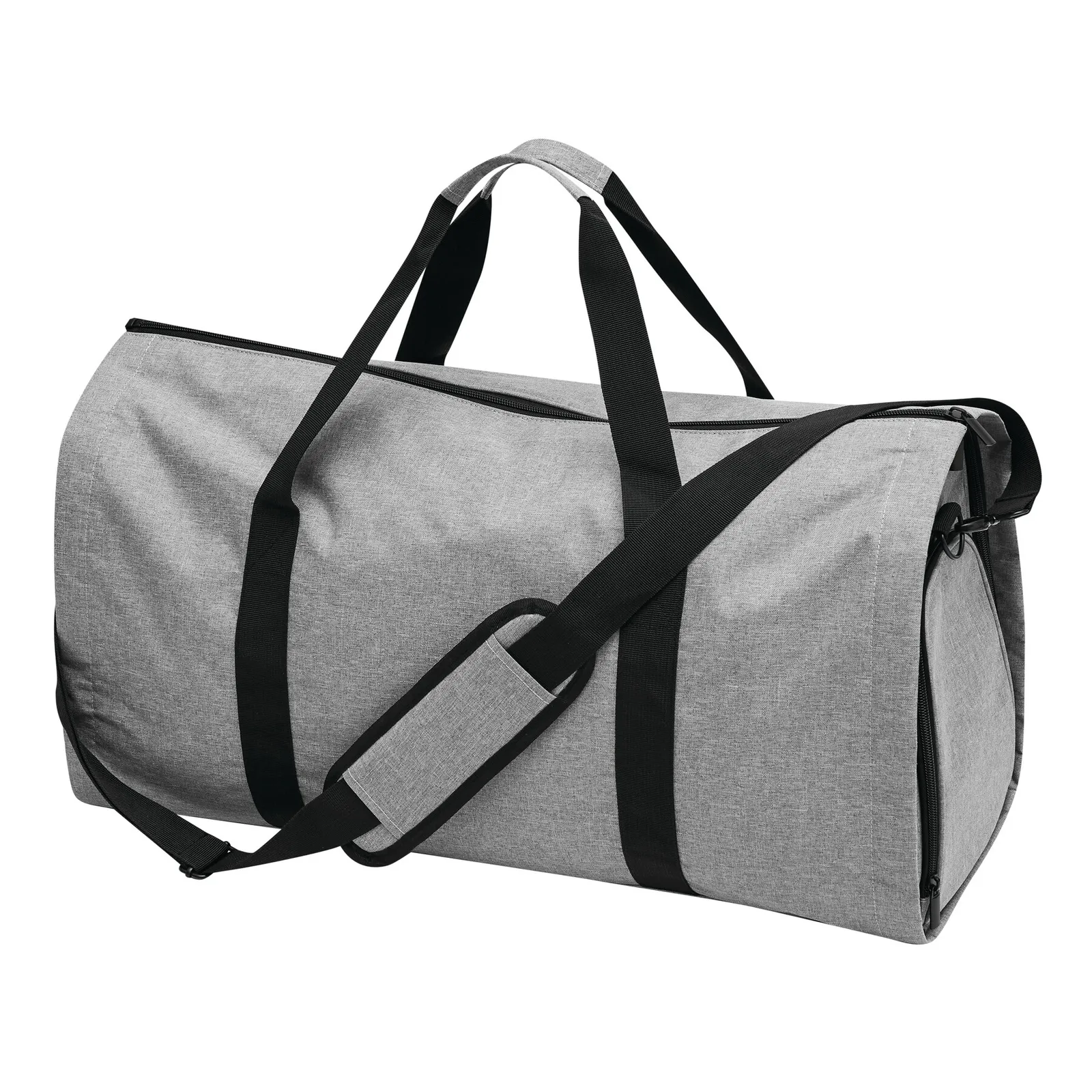 MILANO - Reisetasche mit integriertem Kleidersack grau, schwarz