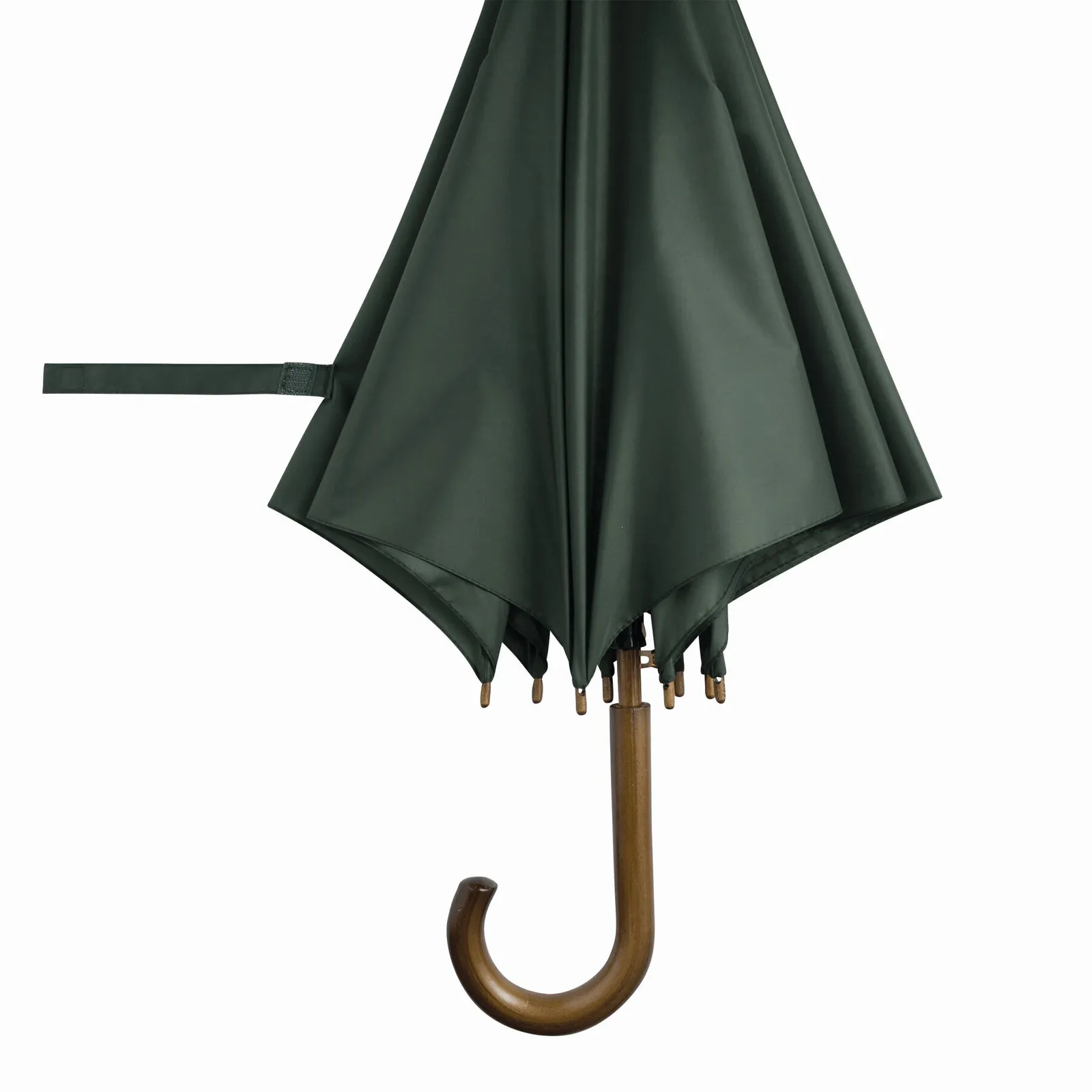 BOOGIE Umbrella, Automatik-Holzstockschirm, dunkelgrün – Bild 4