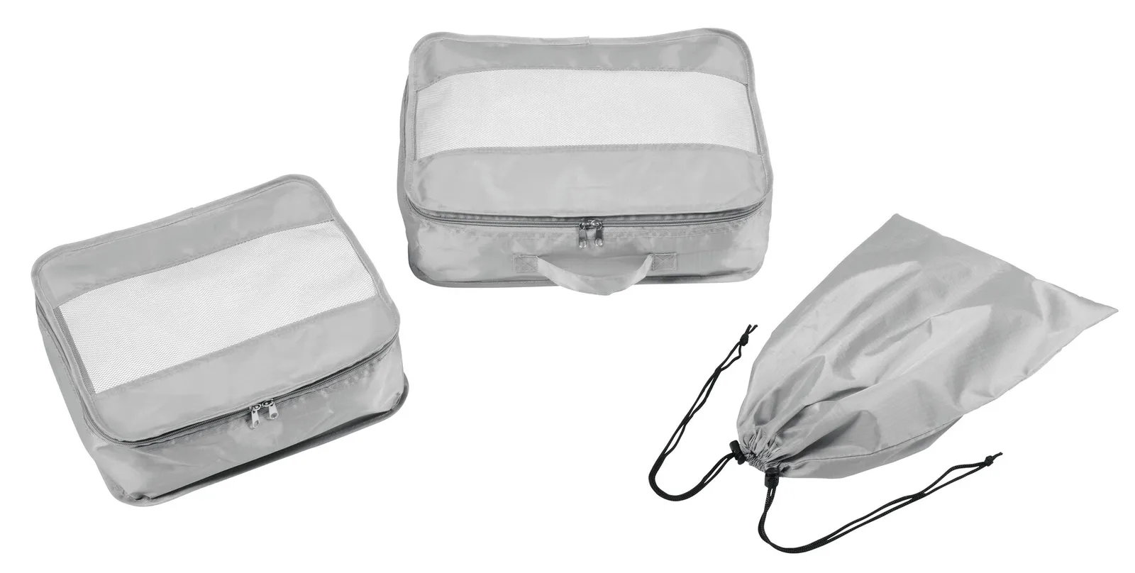 TRAVEL ATTENDANT - Reise-Set, 3-teilig grau, grau – Bild 2