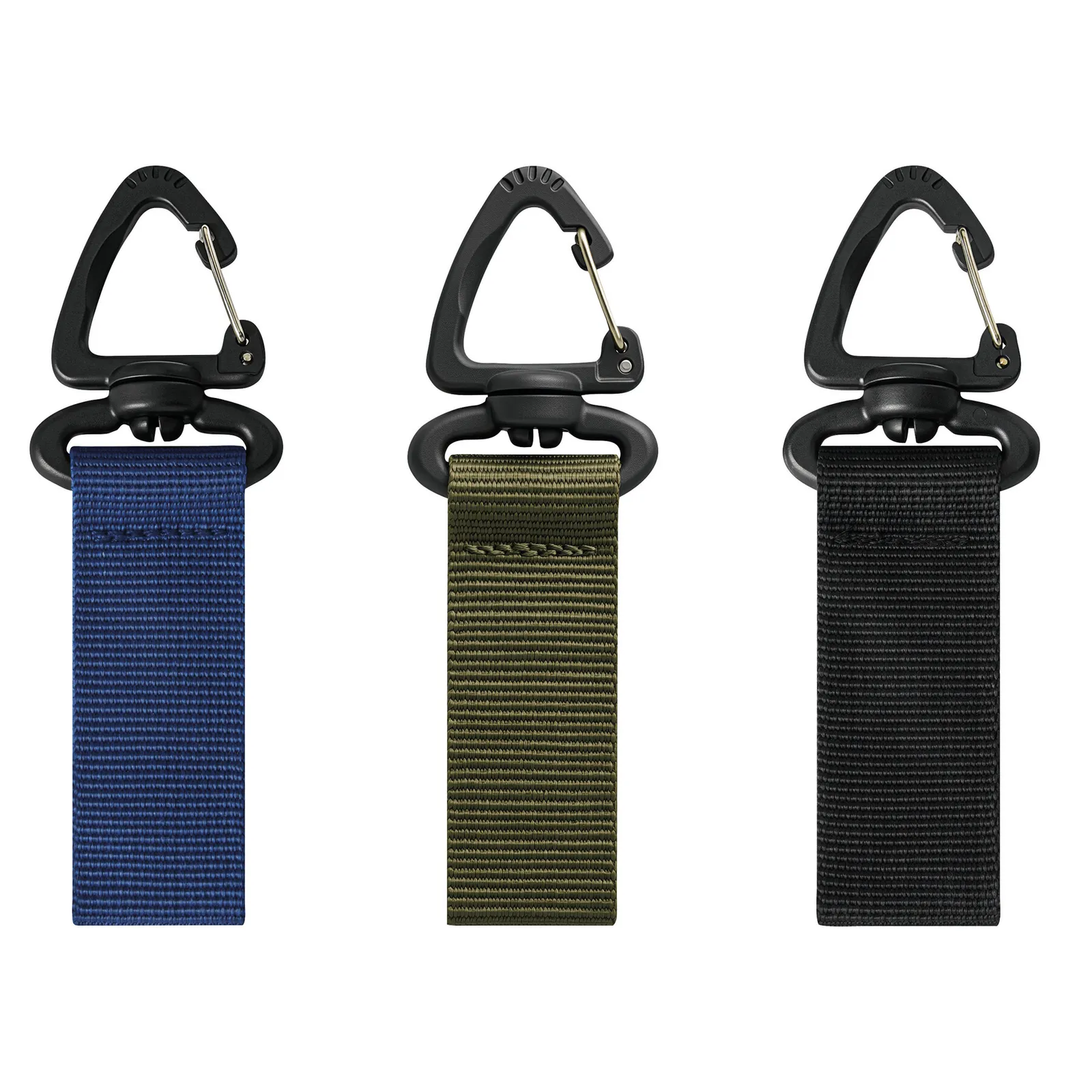 SIERRO Hook and Loop, Klettband mit Dreieckschnalle, schwarz – Bild 6