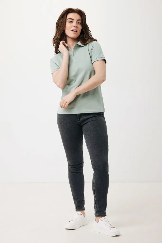 IQONIQ Yosemite Piqué-Poloshirt aus recycelter Baumwolle, Iceberg green – Bild 4
