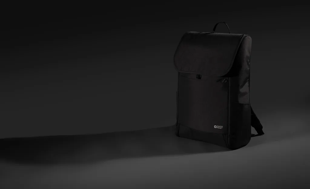 Swiss Peak Fern AWARE™ RPET 15,6" Rucksack mit Allover-Zip, schwarz – Bild 9