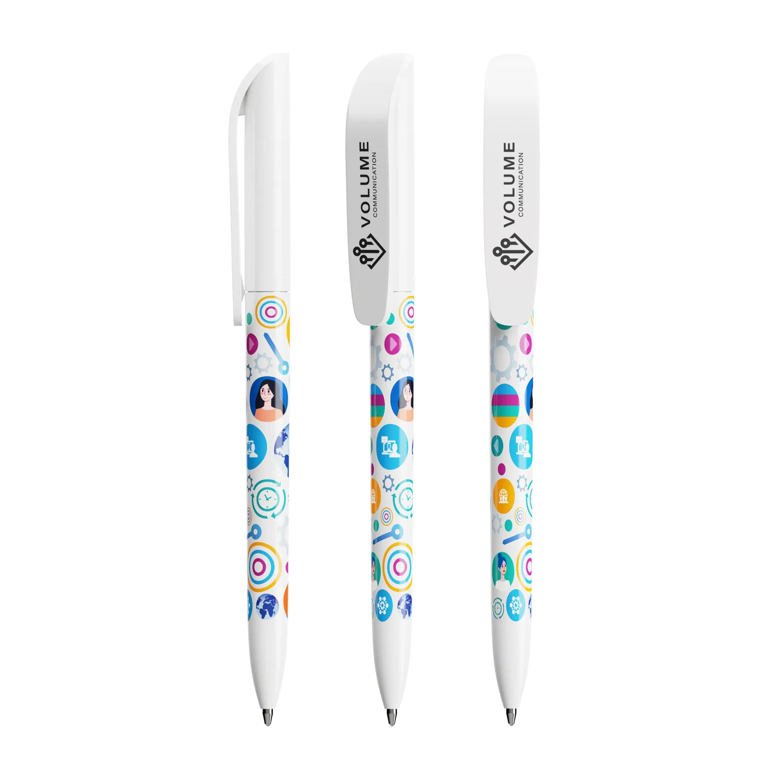 BIC® Super Clip ballpen, Weiß – Bild 2