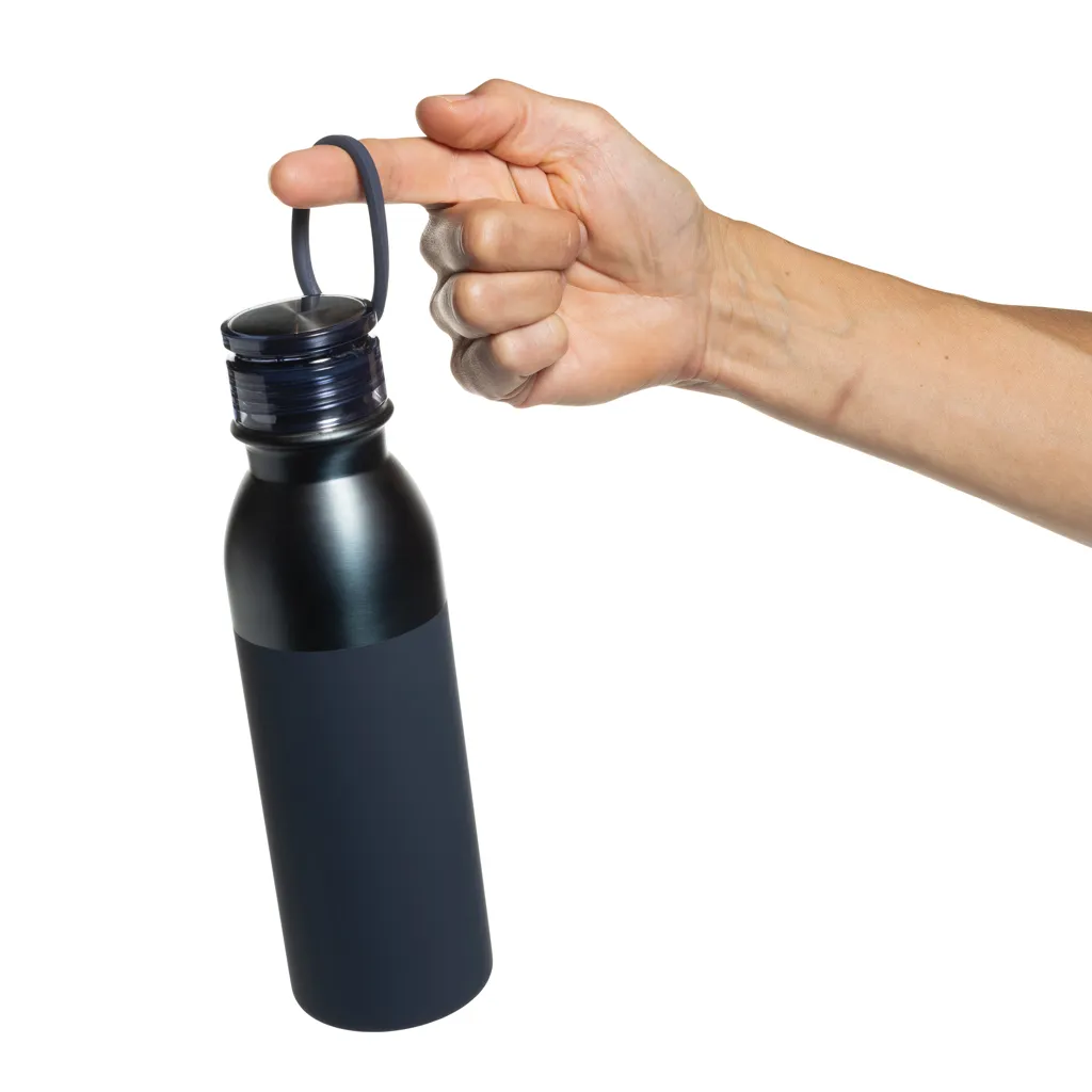 Duoloop einwändige Trinkflasche aus RCS rec. Stahl 780ml, navy blau – Bild 5