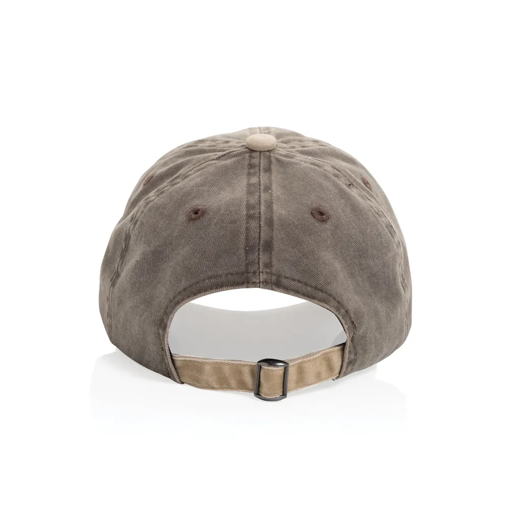 BEAU AWARE™ Two-Tone 6-Panel-Cap aus washed Cotton-Twill, braun – Bild 5