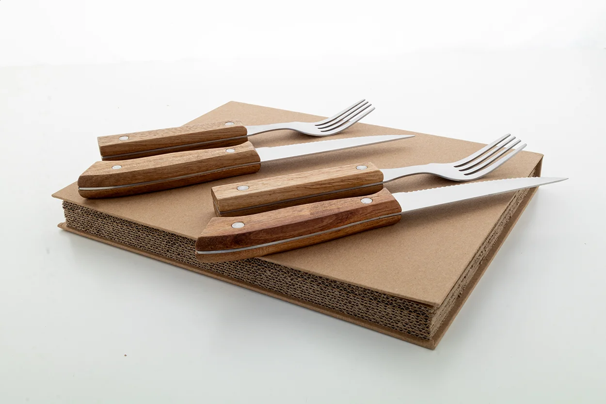 Steak-Besteckset Tomahawk, natur – Bild 6