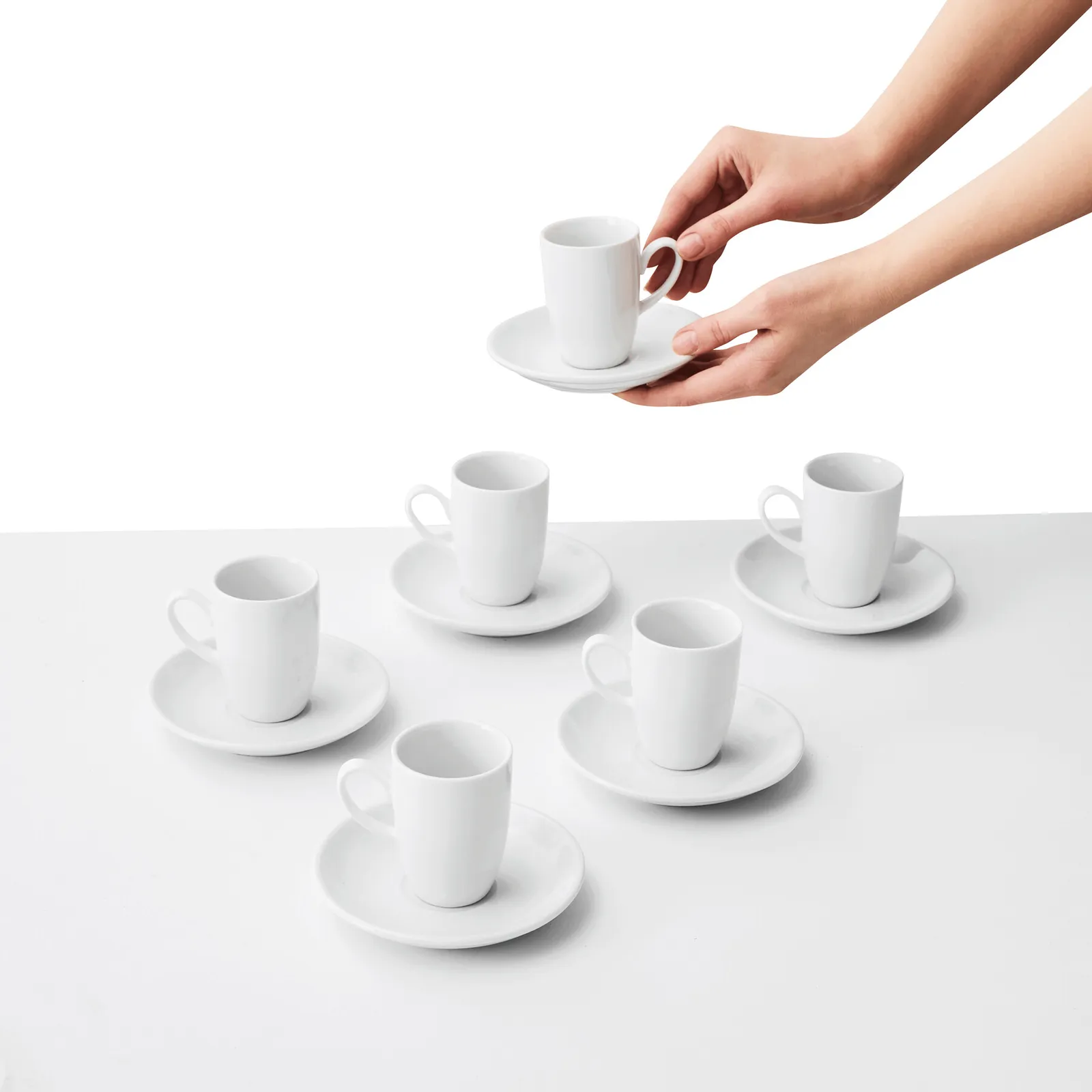 BUONGUSTO - Espresso-Tassen-Set weiß, weiß – Bild 6