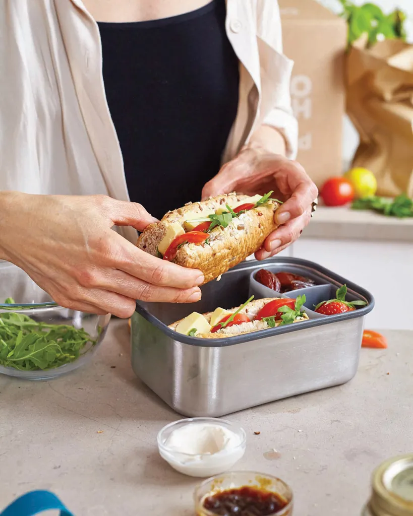 Black+Blum Stainless Steel Sandwich Box groß, turkis – Bild 8