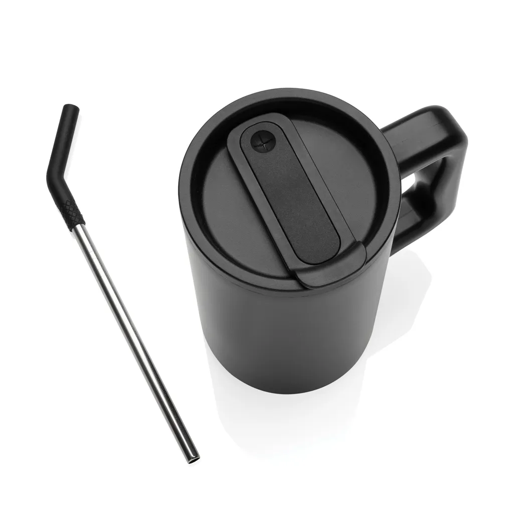 Cube Becher aus RCS recyceltem Stahl 800ml, schwarz – Bild 8