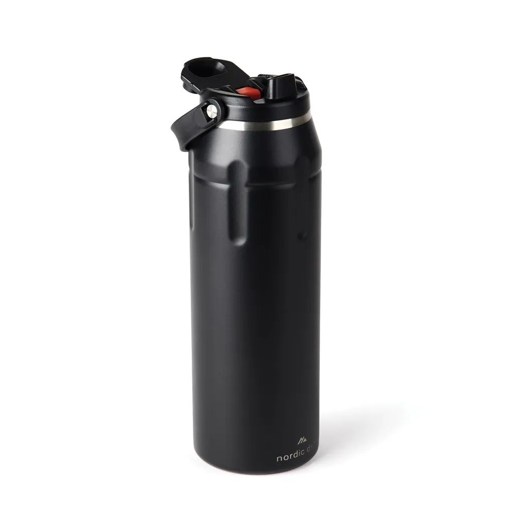 Nordic Drift trail Isolierte RCS Sportflasche 940ml, schwarz – Bild 4