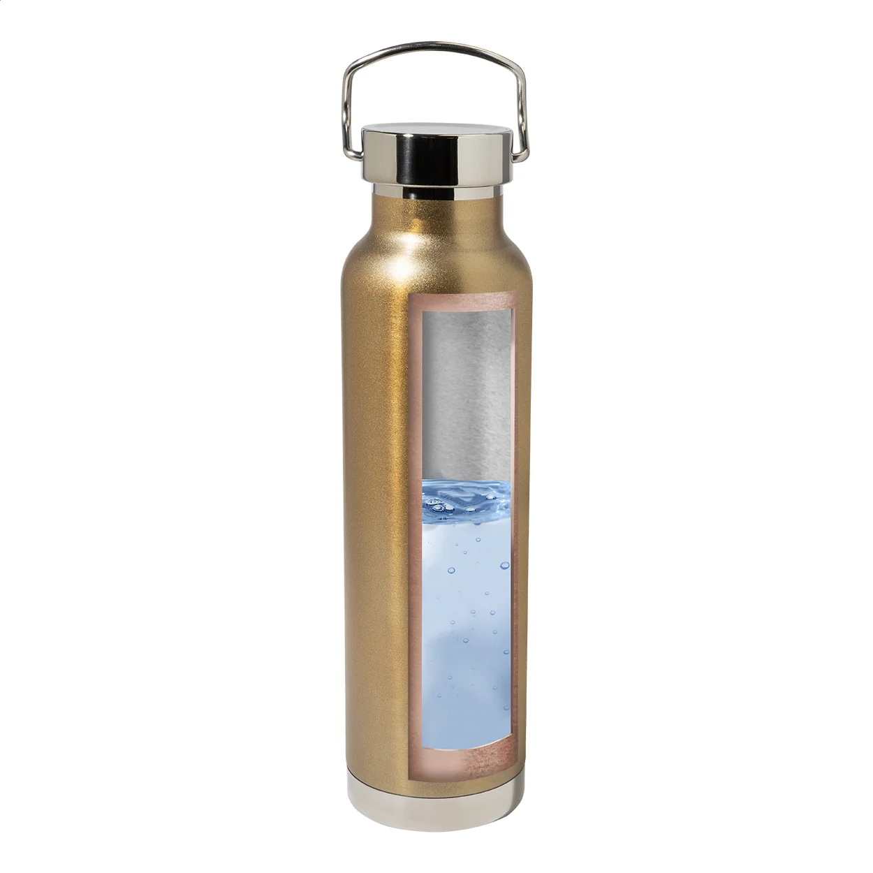 Kupferisolierte Thermoflasche Cuppar, gold – Bild 5