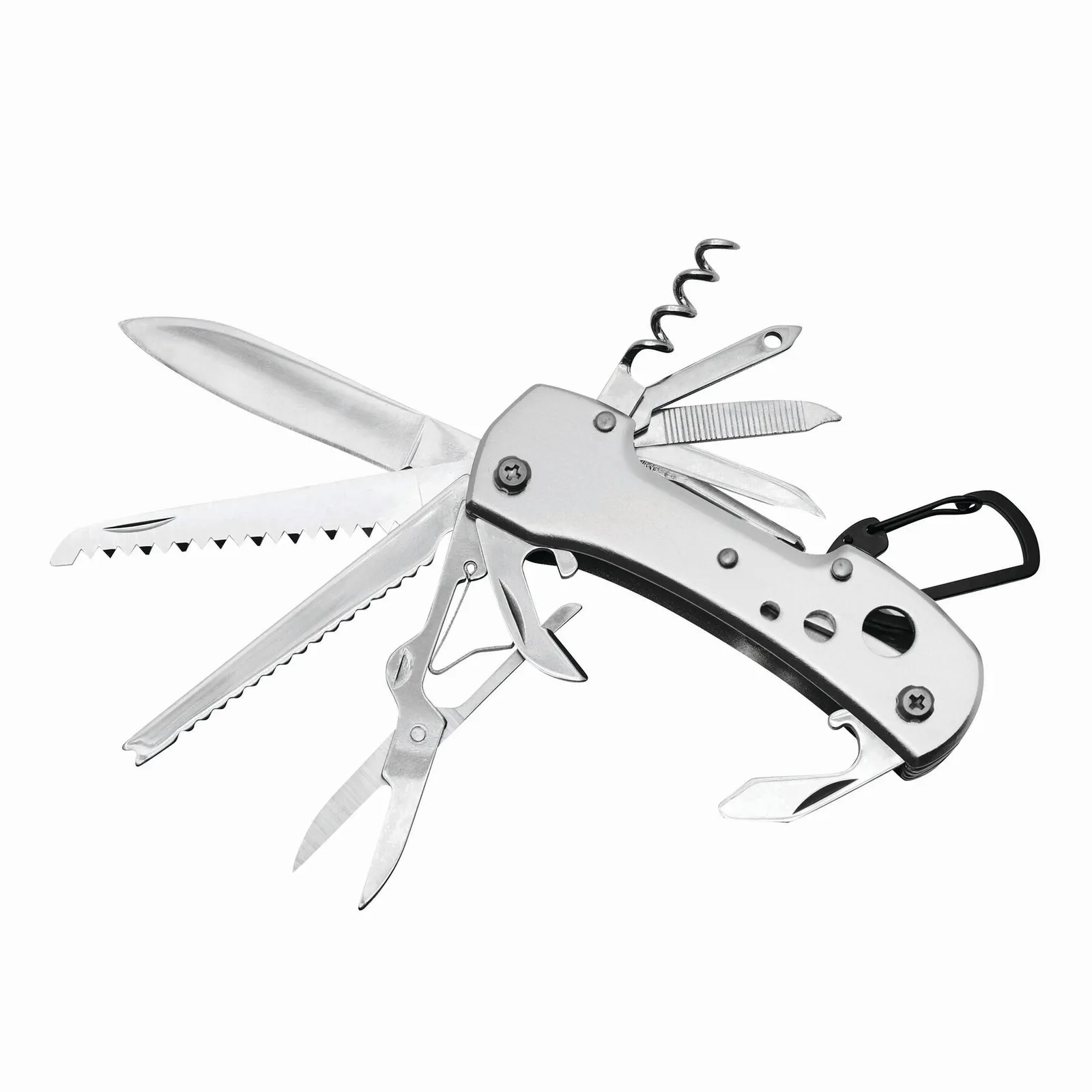 STRONG HELPER - Taschenmesser, 12-teilig, silber – Bild 2