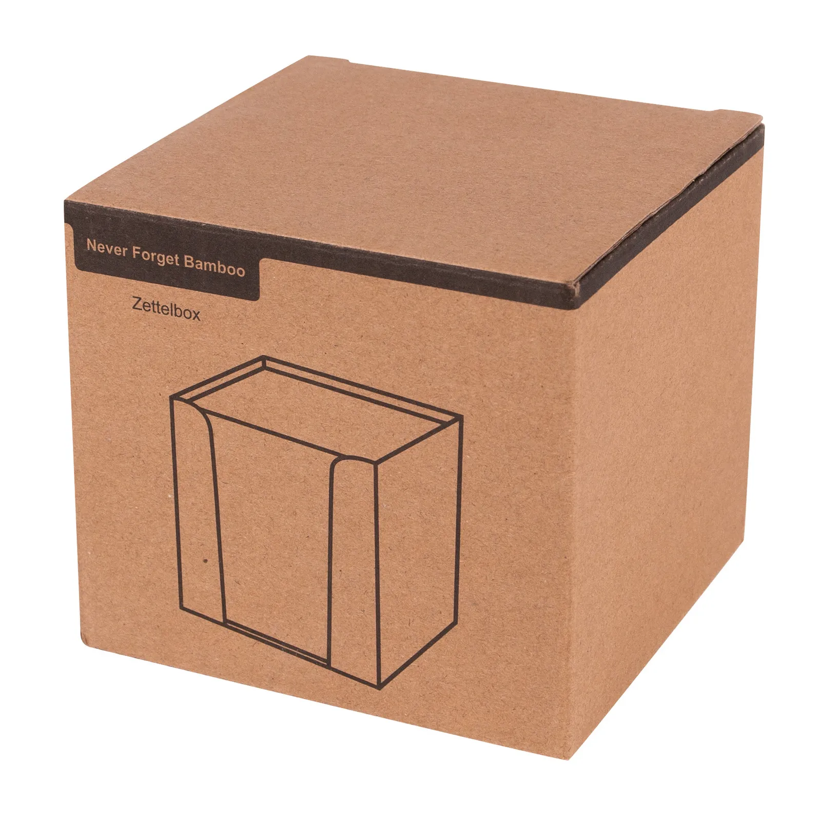 NEVER FORGET BAMBOO - Zettelbox braun, braun – Bild 8